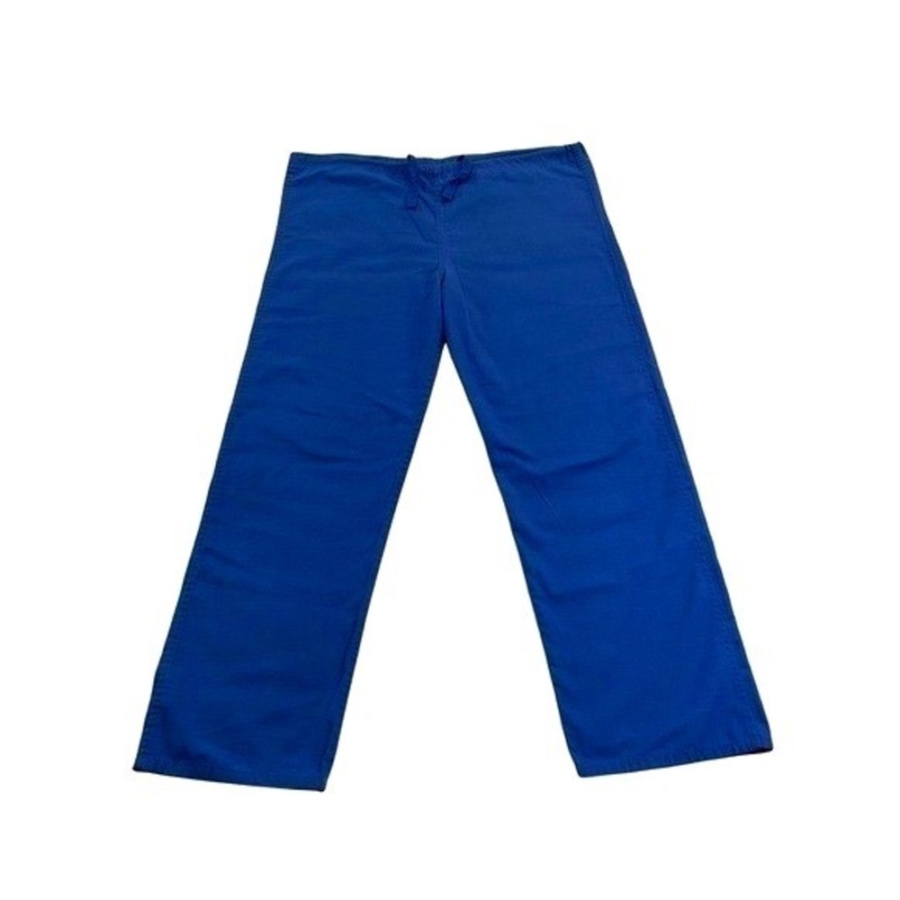 Landau Pants Scrubs Royal Blue Medium Petite Straight Leg Drawstring Pockets - Picture 5 of 11